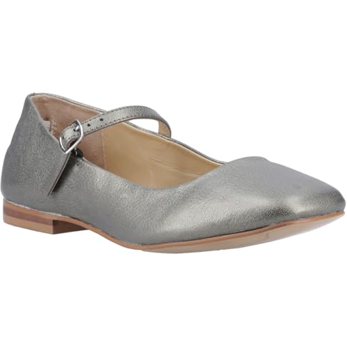 Hush Puppies Pasha Leather Damen-Zinnschuhe, silber, 41-42 EU von Hush Puppies