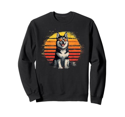 Husky Dad Hundeliebhaber Männer Frauen Vintage Vatertag Sweatshirt Husky Dad Hundeliebhaber Männer Frauen Vintage Vatertag Sweatshirt von Husky Dad Dog Vintage Sunset Husky Dad