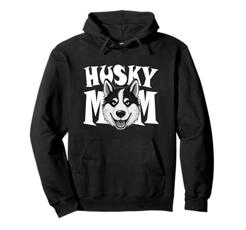 Husky Mom Cute Happy Sibirian Husky Dog Mom Damen Pullover Hoodie Husky Mom Cute Happy Sibirian Husky Dog Mom Damen Pullover Hoodie von Husky Gifts by J