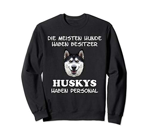 Sibirischer Husky Hunderasse Hund Damen Herren Personal Sweatshirt von Husky Hund & Geschenke