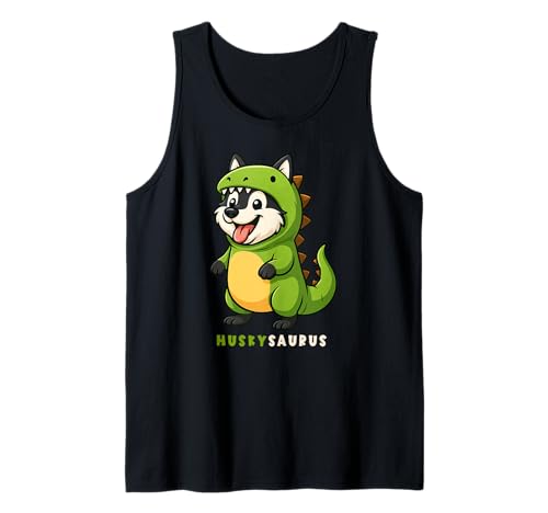 Husky Dinosaurier Kostüm Huskysaurus Trex Tierliebhaber Mama Papa Tank Top Husky Dinosaurier Kostüm Huskysaurus Trex Tierliebhaber Mama Papa Tank Top von HuskyAxis1