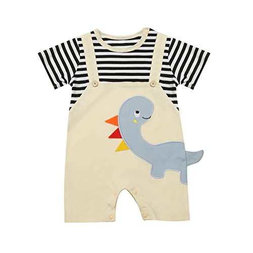 Husmeu Babykleidung Kleider Dinosaurier Erleben Sie den ultimativen Komfort und Stil mit unseren niedlichen und qualitativ hochwertigen Produkten 0-3 3-6 6-9 9-12m grau von Husmeu