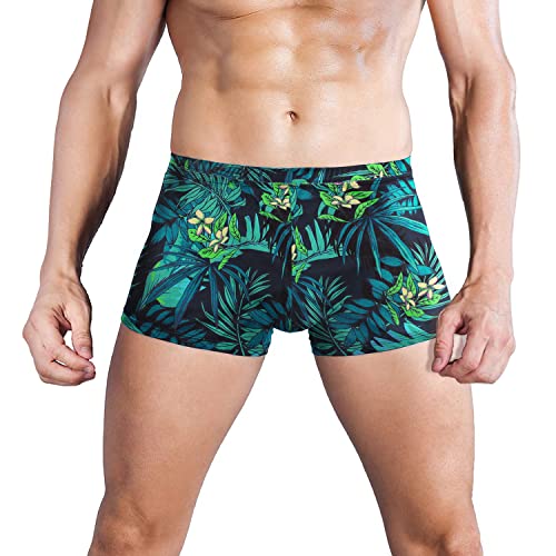 Husmeu Badehose Herren Badeshorts Kurz Hose Schwimmshorts, Männer Badehose Klassisch bis Moderne Motive Blumen L von Husmeu