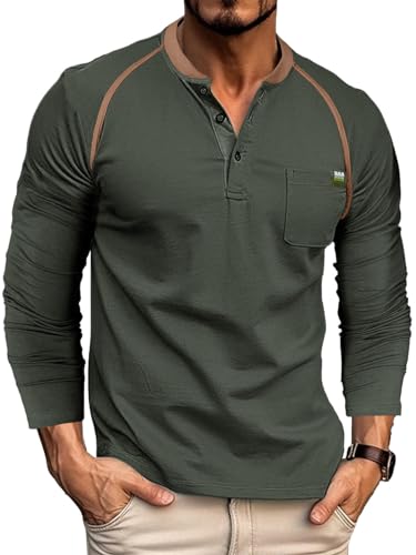 Husmeu Tshirts Herren unterhemd Herren Winter-Langarmshirt Top Baumwolle Männer Man Grau L von Husmeu