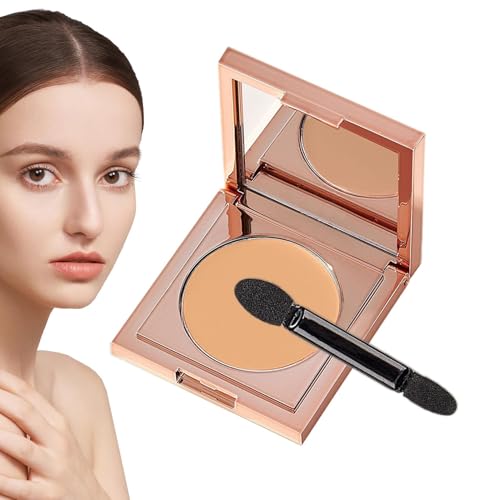 Farbiger Augen-Korrektor | Farbiger Augen-Korrektor Für Frauen | Dunkle Augenringe Verdecken Und Aufhellen | Wasserfeste Make-up-Creme, Kontur-Foundation, Concealer - Hautaufheller, Inklusive Pinsel von Husoiuy