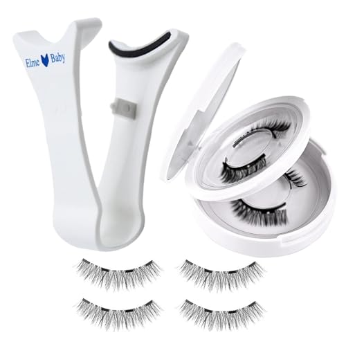 Husoiuy Magnetisches Wimpernset | Wiederverwendbare Doppelte Magnetische Wimpern Ohne Eyeliner | Effect Magnetic Eyelashes Natural Look - Reusable Soft Magnetic Lashes No Glue Or Eyeliner Needed von Husoiuy