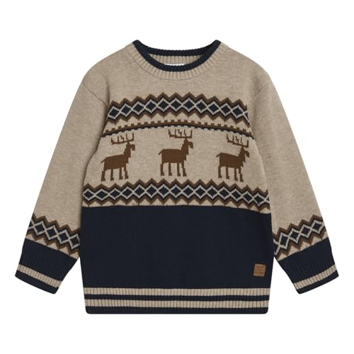 HUST & CLAIRE Jungen Baby Langarm Pullover 11502 in braun, Kleidergröße:104, Farbe:braun von Hust & Claire