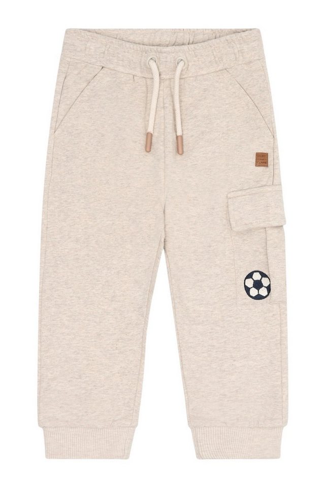 Hust & Claire Jogginghose Sejer (1-tlg) Hust & Claire Jungen Jogginghose “Sejer” in Beige mit Fußball-Motiv von Hust & Claire