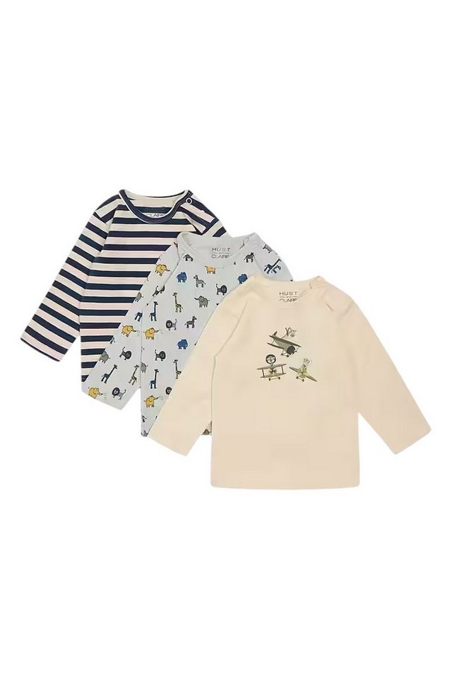 Hust & Claire Langarmshirt Albert (1-tlg) Albert Baby 3er-Pack Langarmshirt – Weiche Bio-Baumwolle von Hust & Claire