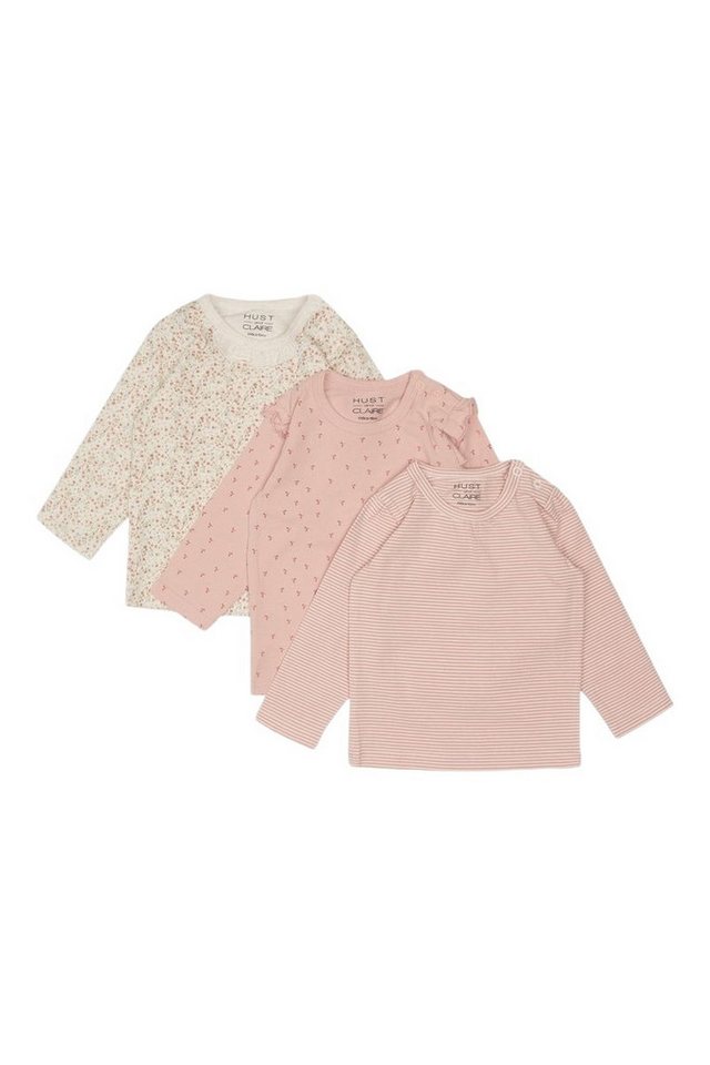 Hust & Claire Langarmshirt Alda (1-tlg) mit Allover-Print, 3er-Pack, Rüschendeteil von Hust & Claire