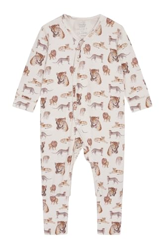 Hust & Claire Strampler Mulle (1-tlg) Bequemer Einteiler mit liebevollem Tier-Print (White Sand, 86) von Hust & Claire