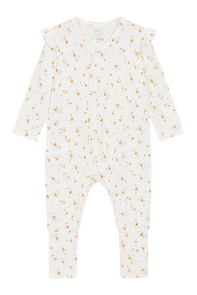 Hust & Claire Strampler Mulle (1-tlg) Zartes Allover-Blumenmuster mit niedlichen Rüschen-Details von Hust & Claire