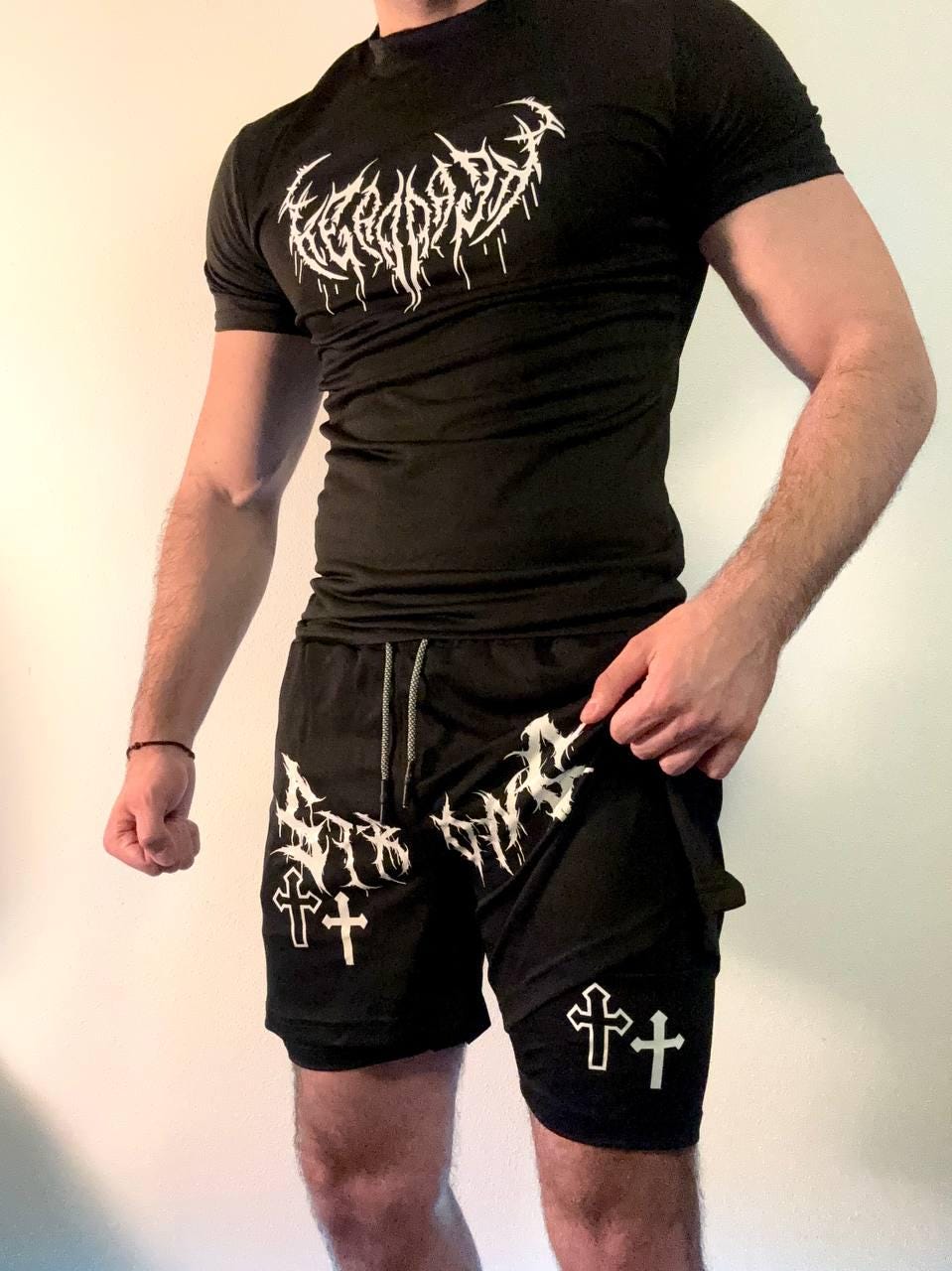 Gym Shorts "strong" - Schnelltrocknend | Tiktok Shoutout Video Gym Shorts "strong" - Schnelltrocknend | Tiktok Shoutout Video von HustlerBr0