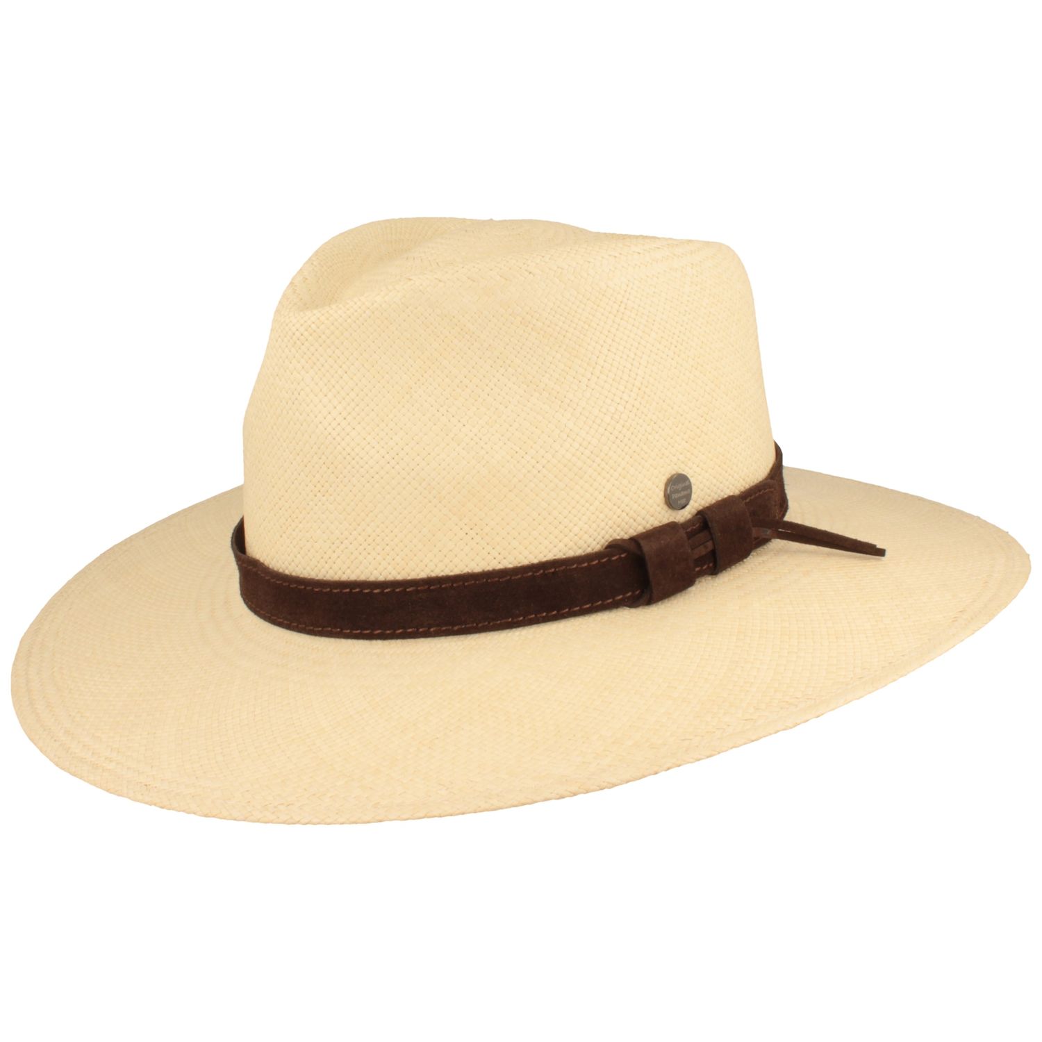 Breiter Panamahut Leder-Garnitur & UV-Schutz 50 von Hut-Breiter von Hut-Breiter