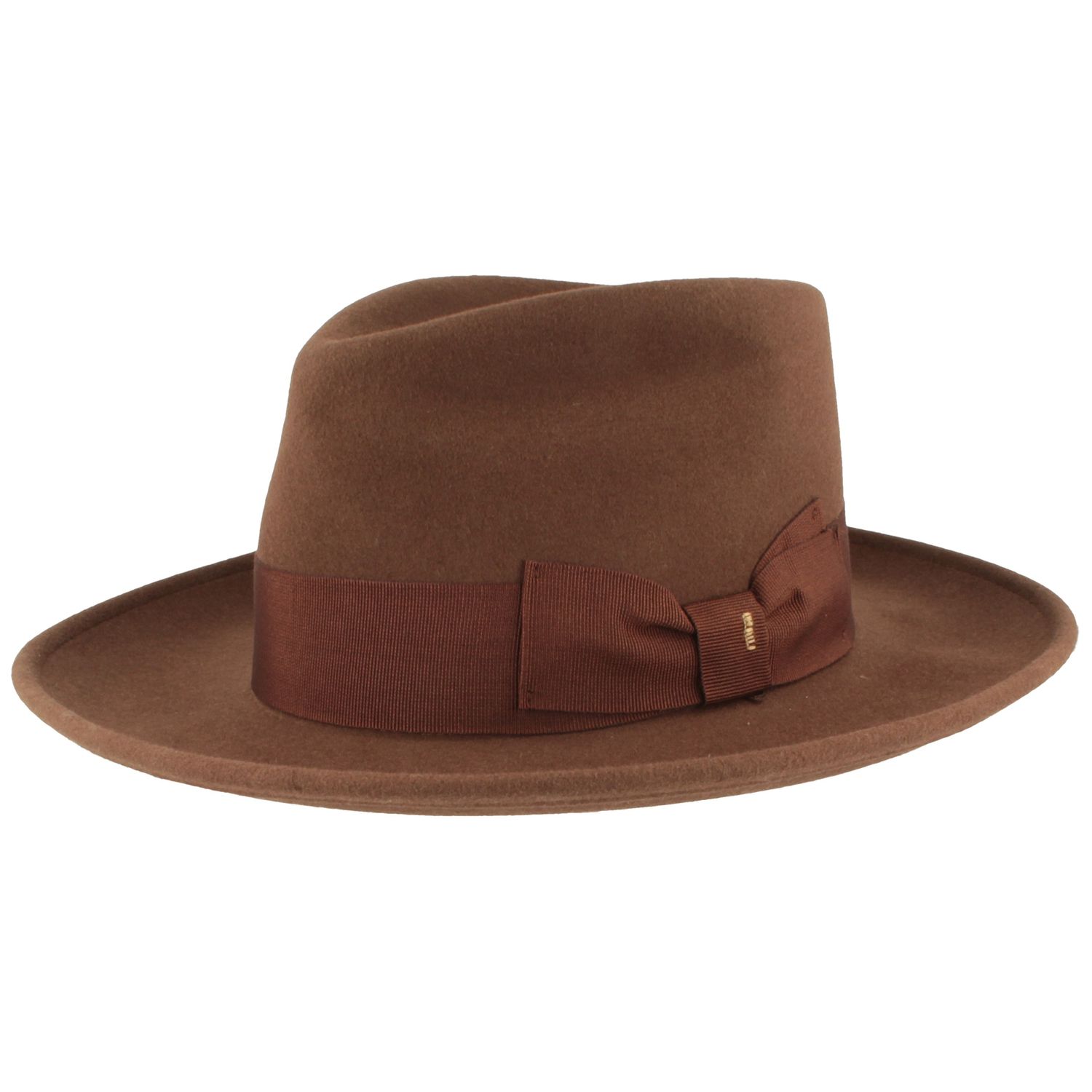 Breiter Vintage Fedora Wollfilz-Hut in Bogart-Form von Hut-Breiter von Hut-Breiter