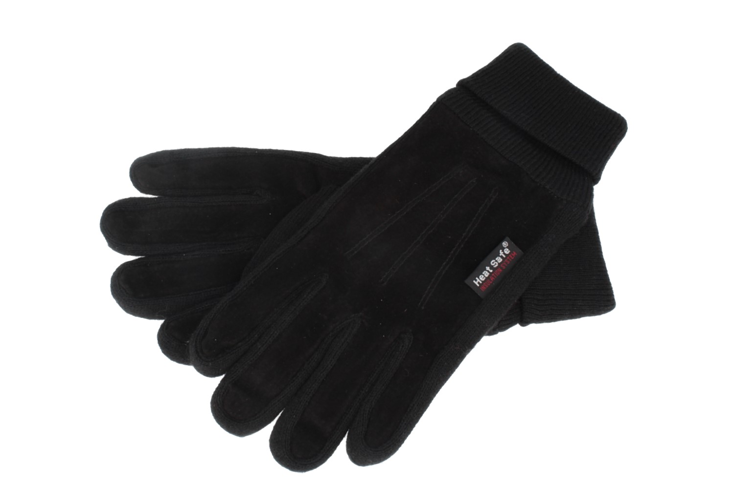 Handschuhe (Leder/Strick-Materialmix) warm von Hut-Breiter von Hut-Breiter
