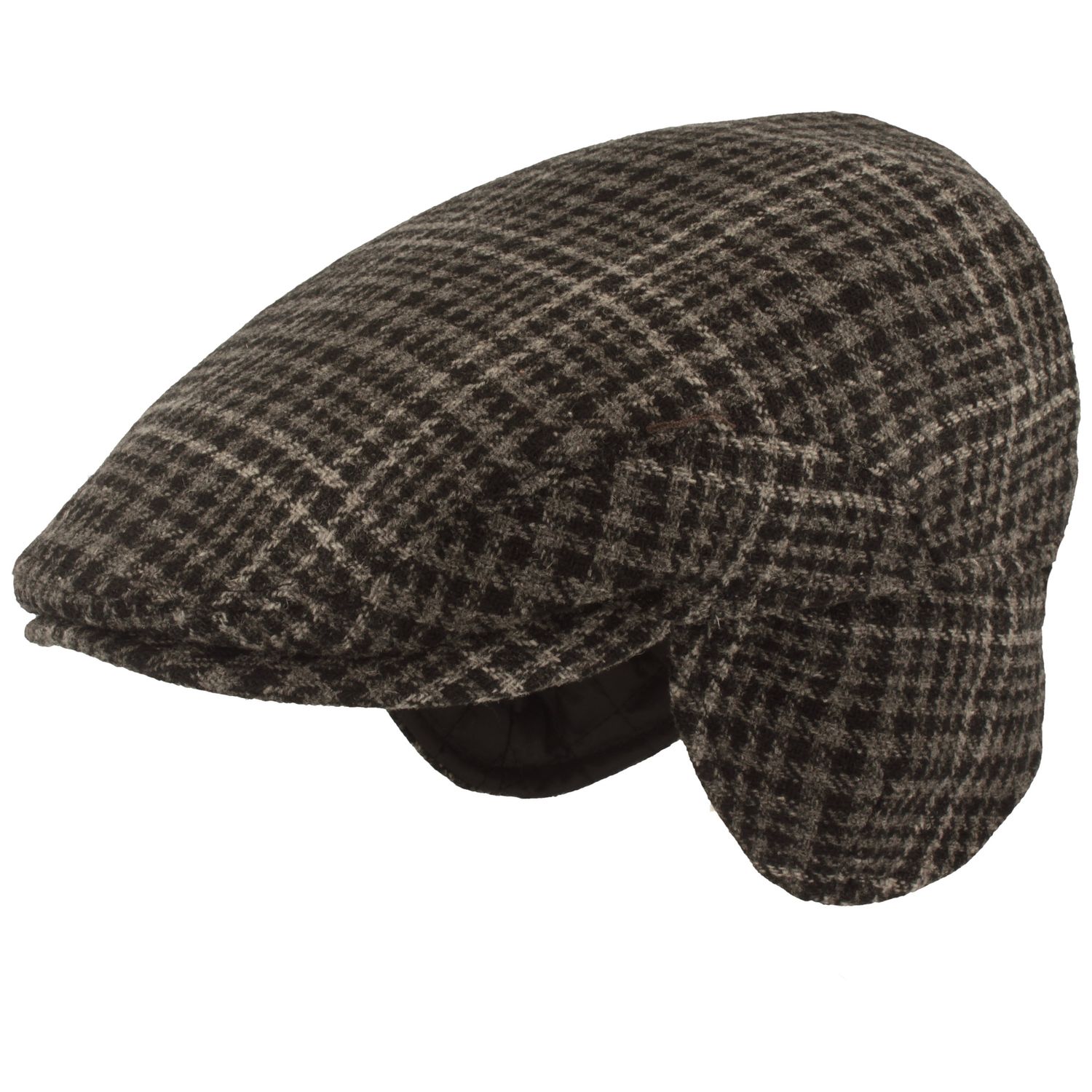 Schirmmütze Flatcap mit Ohrenschutz aus Wolle von Hut-Breiter von Hut-Breiter