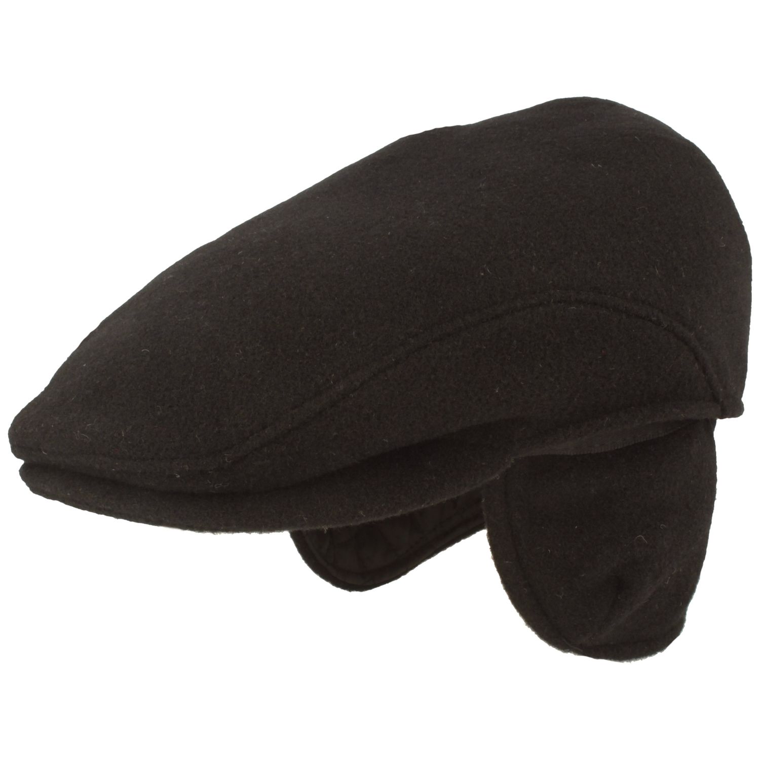 Schlichte flauschige Flatcap mit Ohrenklappen von Hut-Breiter von Hut-Breiter