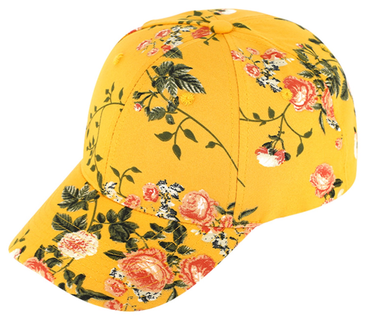 Sommerliche Baseball-Cap mit Blumenmuster von Hut Breiter von Hut-Breiter