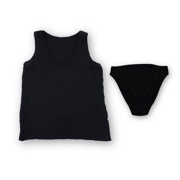 Hutch&Putch Musselin Basic Top "Mona" • mit Baumwoll-Slip von Hutch&Putch