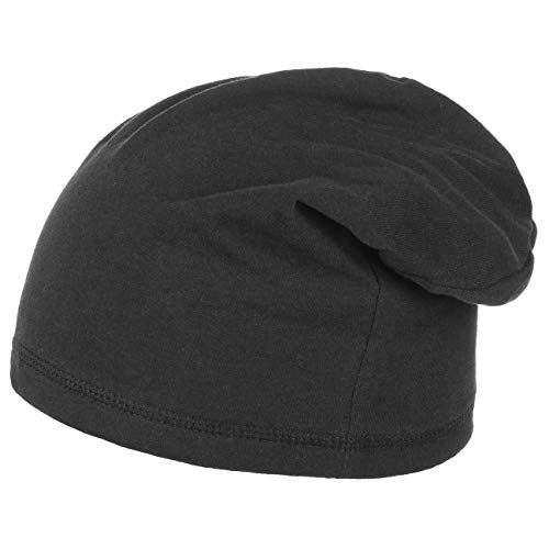 Lipodo Slouch Beanie XXL Jerseymütze Oversize Beanie Pull-On Baumwollmütze Indoormütze Damen Herren Winter Sommer schwarz One Size von Lipodo