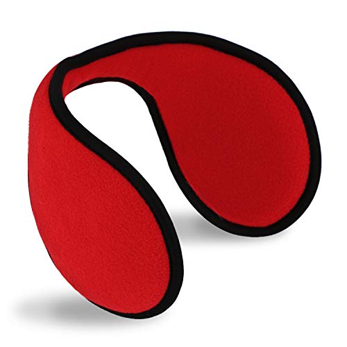 fiebig Ohrenschützer (Ohrenwärmer) für Damen und Herren | Earband in One Size Einheitsgröße 54-63 cm | innovativer Ohrenschutz hält die Ohren warm im Winter | Ohrwärmer (Rot) von fiebig