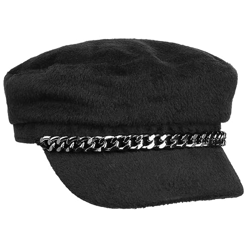 Hutshopping Panno Elbsegler Elbseglermütze Baker-Boy-Mütze Damencap Wintercap (One Size - schwarz) von Hutshopping