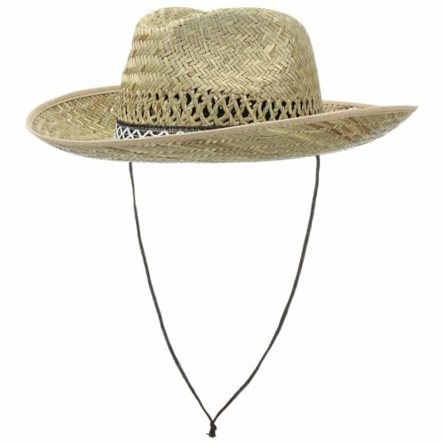 Hutshopping Santiago Western Hut Damen/Herren - Cowboyhut aus 100% Stroh - Strohhut hergestellt in Italien - Sonnenhut in XL 61 cm - Westernhut mit Kinnband Hutshopping Santiago Western Hut Damen/Herren - Cowboyhut aus 100% Stroh - Strohhut hergestellt in Italien - Sonnenhut in XL 61 cm - Westernhut mit Kinnband von Hatshopping