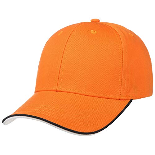 Hutshopping Zoom Piping Sandwich Basecap Cap Baseballcap Curved Brim Kappe Käppi Baseballkappe (One Size - orange) von Hatshopping