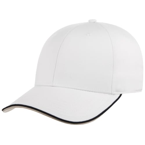 Hutshopping Zoom Piping Sandwich Basecap Cap Baseballcap Curved Brim Kappe Käppi Baseballkappe (One Size - weiß) von sombreroshop