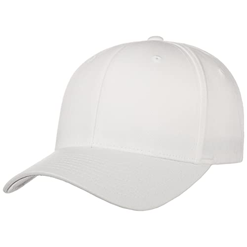 Original Flexfit Cap, white (Größe L/XL), Schirmunterseite silbergrau von Hutshopping