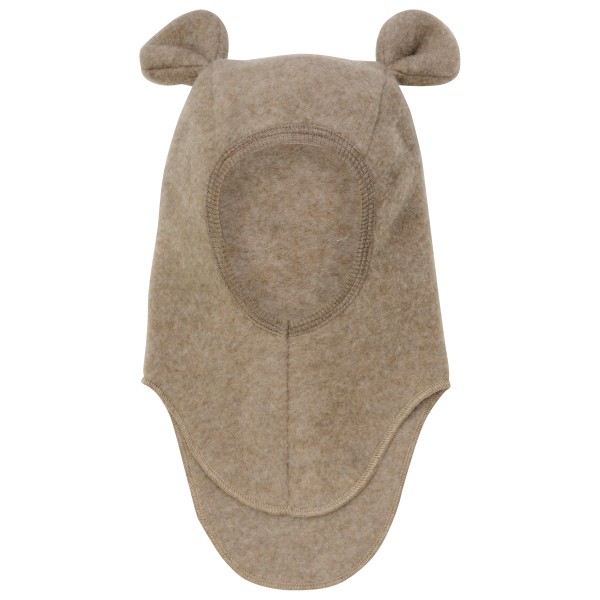 Huttelihut - Kid's Balaclava Bear Ears Wool Fleece - Mütze Gr 53 cm - 4-6 Years beige von Huttelihut