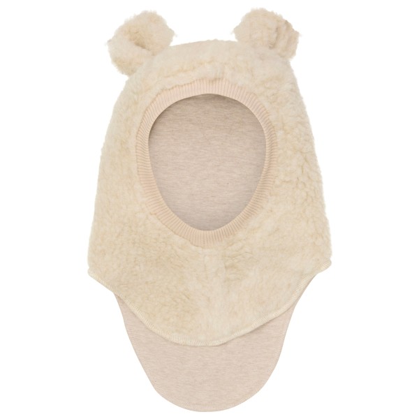 Huttelihut - Kid's Balaclava Ears Wool Teddy - Sturmhaube Gr 53 cm - 4-6 Years beige von Huttelihut