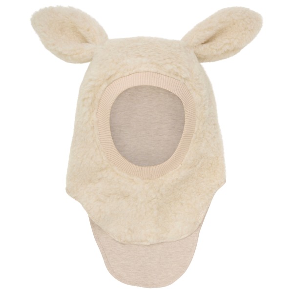 Huttelihut - Kid's Balaclava Rabbit Ears Wool Teddy - Sturmhaube Gr 53 cm - 4-6 Years beige von Huttelihut