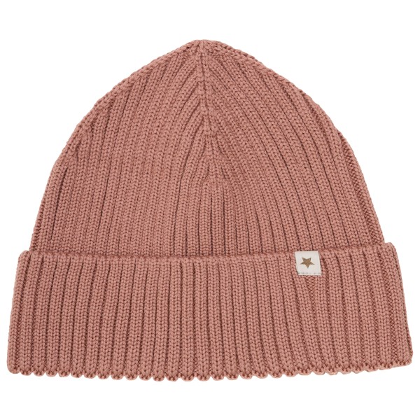 Huttelihut - Kid's Beanie Wool Knit Merino - Mütze Gr 55 cm - 8-10 Years rosa/braun von Huttelihut