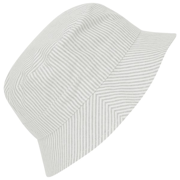 Huttelihut - Kid's Bucket Hat Woven Stripe - Hut Gr 54 cm - 6-8 Years grau von Huttelihut