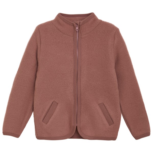 Huttelihut - Kid's Jacket Wool Fleece - Merinojacke Gr 110 braun von Huttelihut