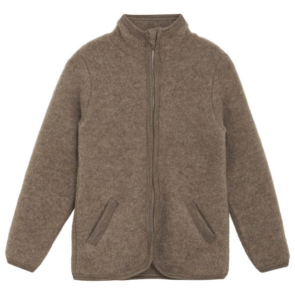 Huttelihut - Kid's Jacket Wool Fleece - Merinojacke Gr 140 braun von Huttelihut