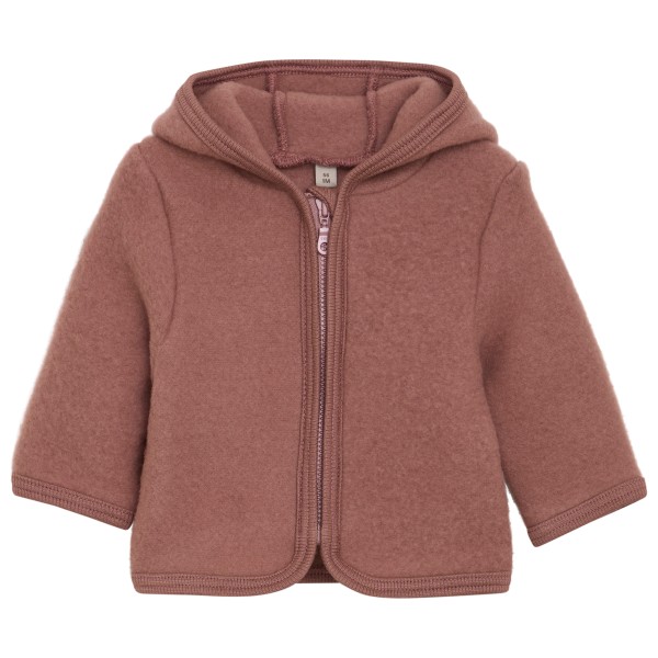Huttelihut - Kid's Jacket Wool Fleece with Hood - Merinojacke Gr 74 braun von Huttelihut