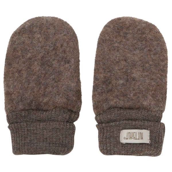 Huttelihut - Kid's Mittens Wool Fleece 2-Layer - Handschuhe Gr 74/80 braun von Huttelihut