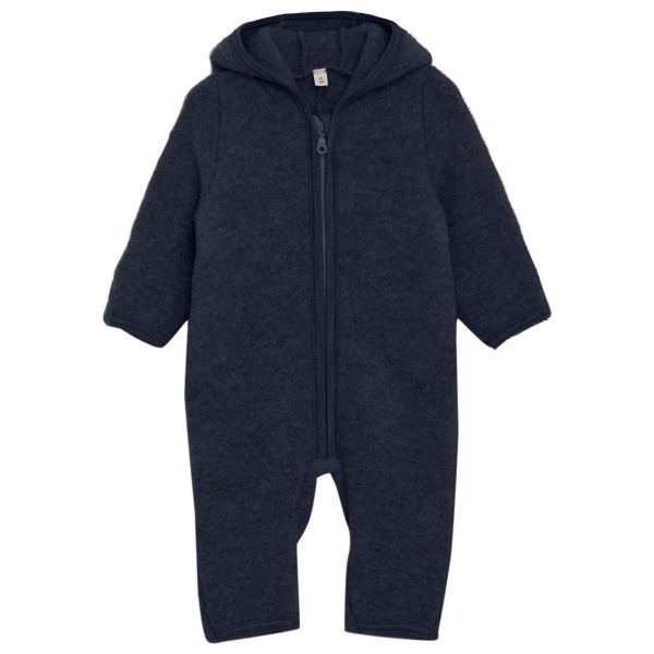 Huttelihut - Kid's Pram Suit Bear Ears Wool Fleece - Overall Gr 104 blau von Huttelihut