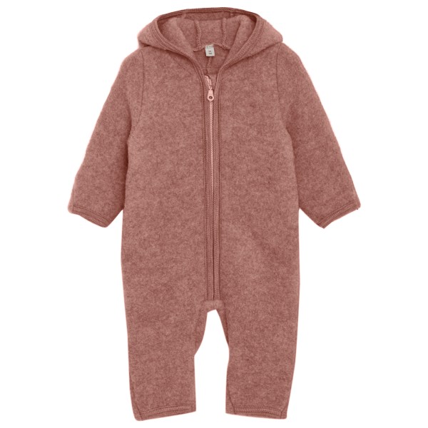 Huttelihut - Kid's Pram Suit Bear Ears Wool Fleece - Overall Gr 68 braun von Huttelihut