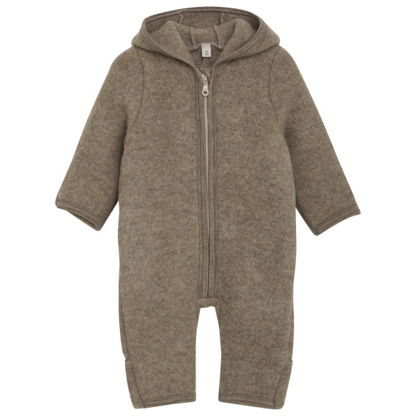 Huttelihut - Kid's Pram Suit Wool Fleece - Overall Gr 92 braun/grau Huttelihut - Kid's Pram Suit Wool Fleece - Overall Gr 92 braun/grau von Huttelihut