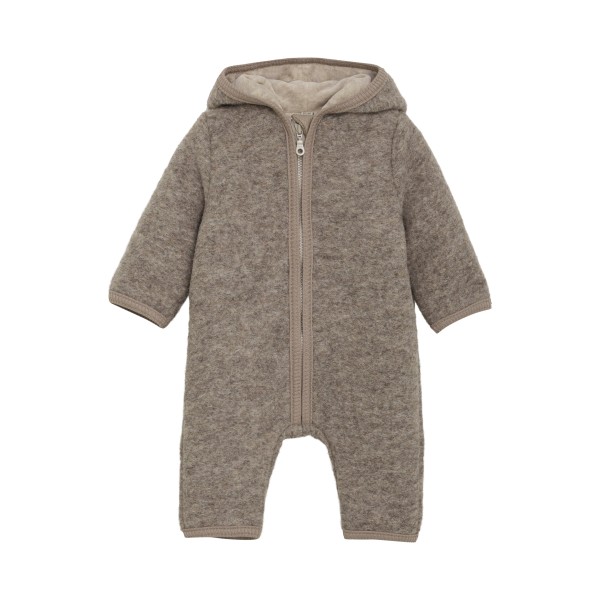 Huttelihut - Kid's Pram Suit Wool with Lining - Overall Gr 80 grau von Huttelihut
