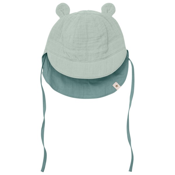 Huttelihut - Kid's Summer Hat Bear Ears Muslin - Hut Gr 62/68 grau von Huttelihut
