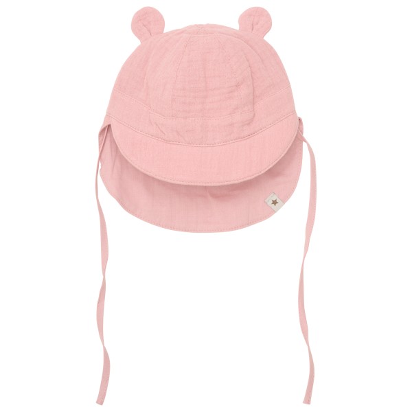Huttelihut - Kid's Summer Hat Bear Ears Muslin - Hut Gr 74/80 rosa von Huttelihut