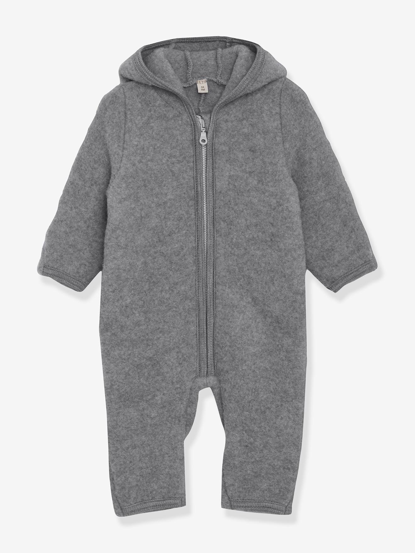 Overall aus Wollfleece Baby HUTTELIHUT mit Ohren von Huttelihut