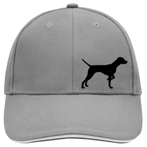 Huuraa Baseball Cap English Pointer Silhouette Geschenk Dark Grey/White English Pointer Geschenkidee von Huuraa