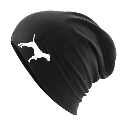 Huuraa Beanie English Pointer Silhouette Geschenk Black English Pointer Präsent von Huuraa