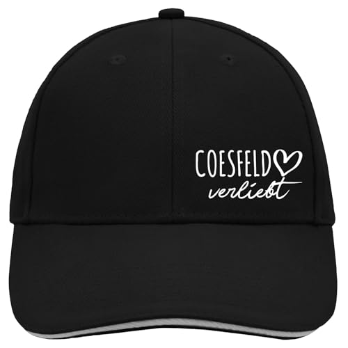 Huuraa Cappy Mütze Coesfeld verliebt Geschenk Black/Light Grey Coesfeld Präsent von Huuraa